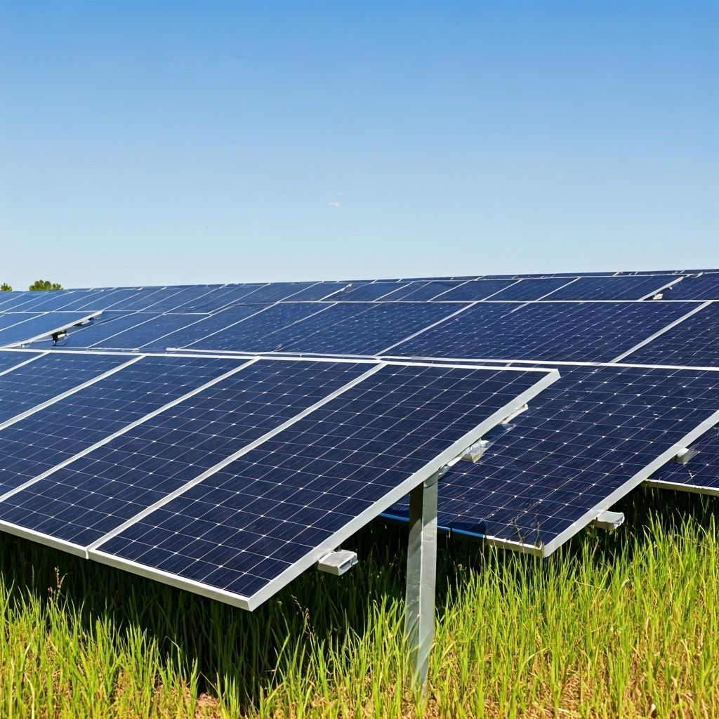 Utility-scale solar farm